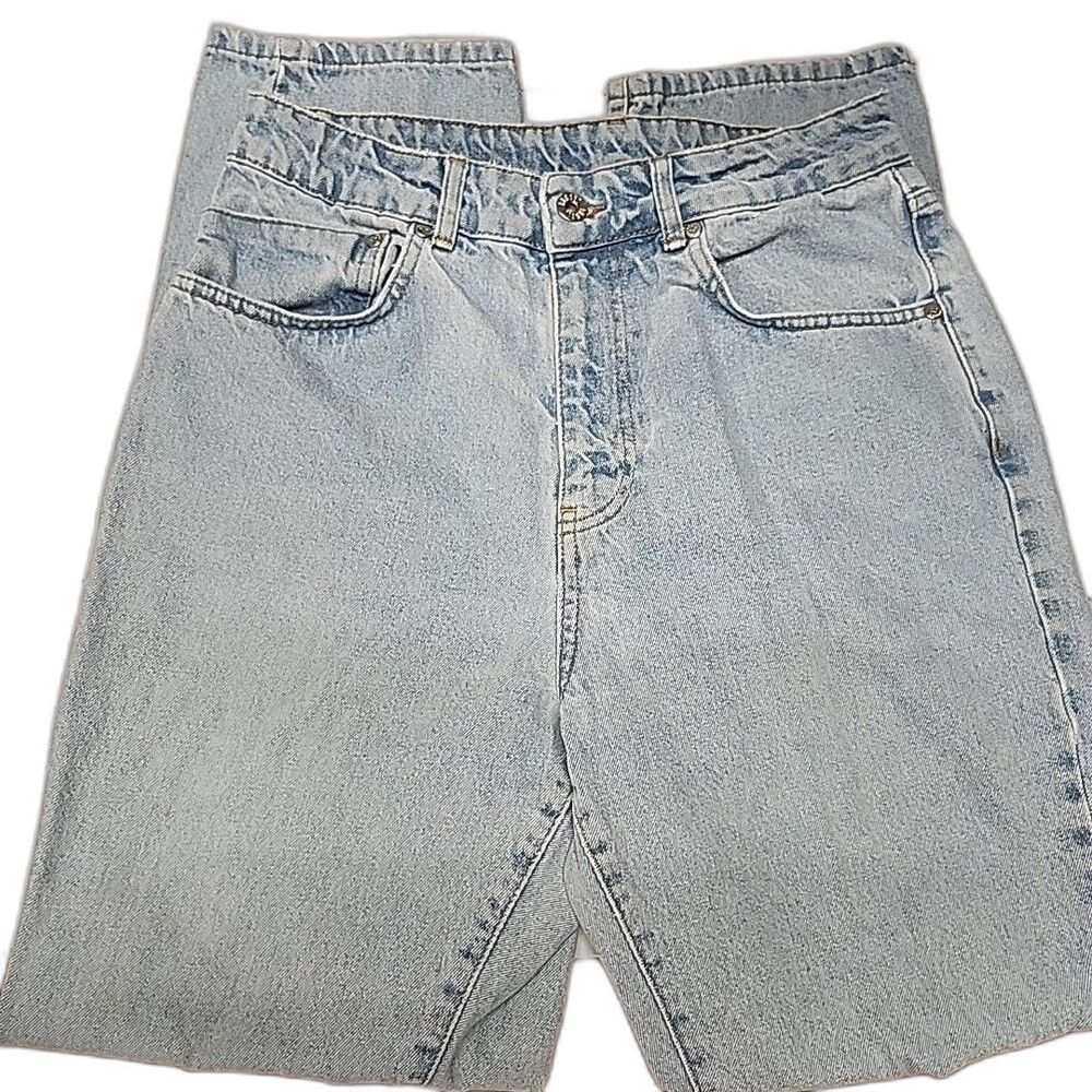 RAGGED PRIEST Rook Dad Wide Straight Leg High Rise Women's Jeans Size 30